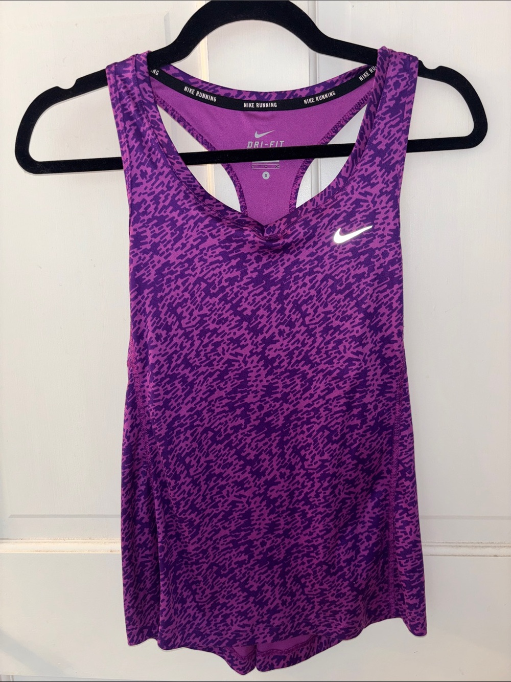 Nike Purple Dri-FIT Patterned Racerback Tank